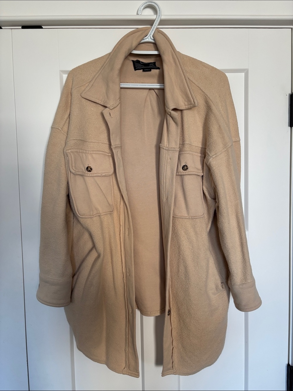 Women's Cream Fleece Jacket - Classic Casual Layer PGD